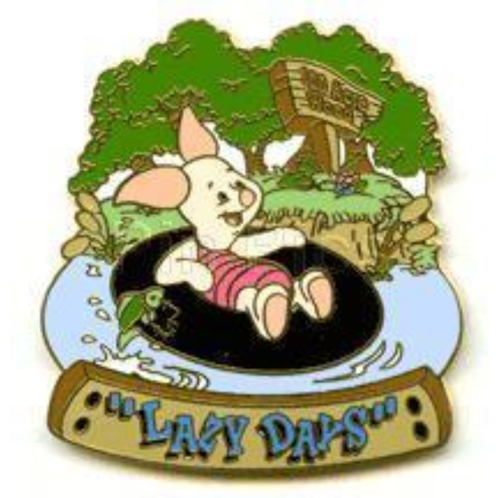 Disney Pin Piglet Winnie the Pooh Inner Tube River Float LE‎ Lazy Days 1879